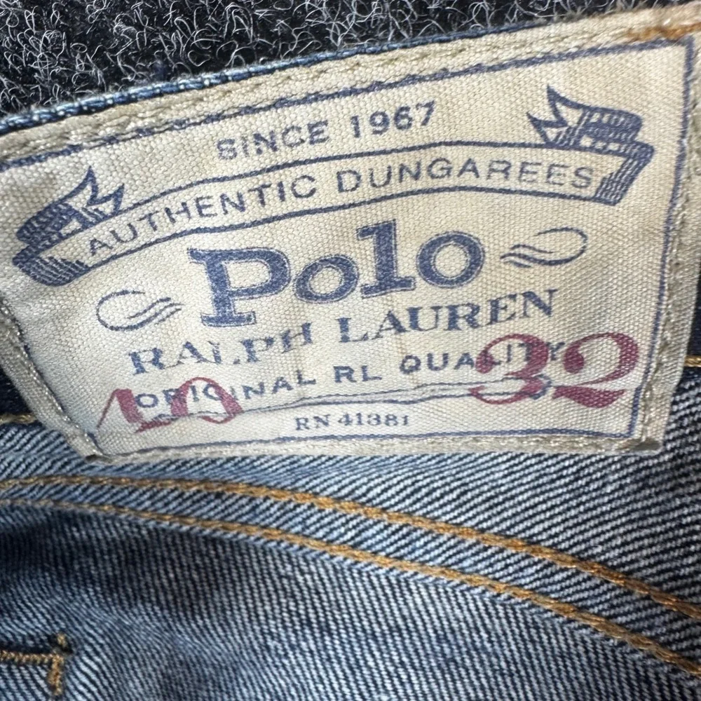 Polo Ralph Lauren Authentic Dungarees Dark Wash Straight Leg Jeans Mens 40x32